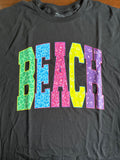 Beach Gildan black XL pre-pressed T-shirt