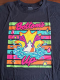 Bottoms Up Duck Gildan black XL pre-pressed T-shirt