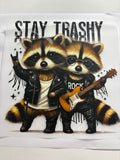 Stay Trashy Rocker Raccoons