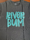 River Bum Gildan black large pre-pressed T-shirt